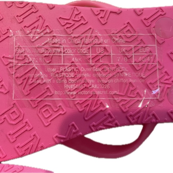 Victoria's Secret Pink Sandals Classic Flip-Flop Design - Picture 2 of 3